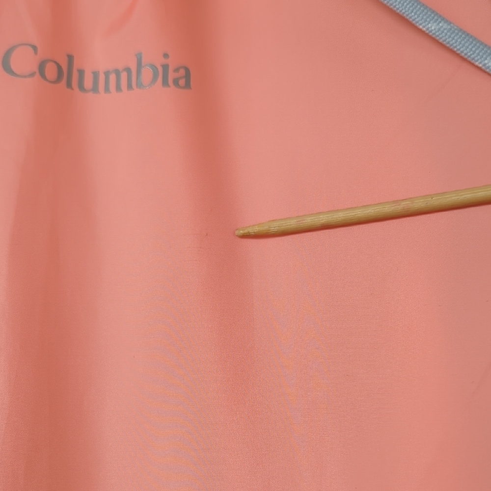Columbia Flash Forward Coral Peach Gray Windbreaker Jacket Full Zip XL Spring - Picture 10 of 16